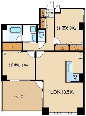 モンパルテの物件間取画像
